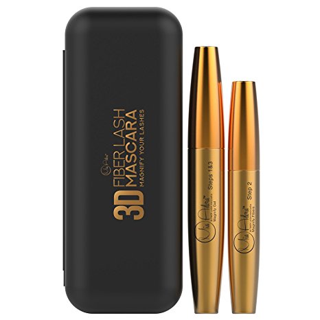 3D Fiber Lash Mascara by Mia Adora - Premium Formula with Highest Quality Natural & Non-Toxic Hypoallergenic Ingredients - FREE Bonus Eyelash ebook with Pro-Tips Included (Carbon Black)