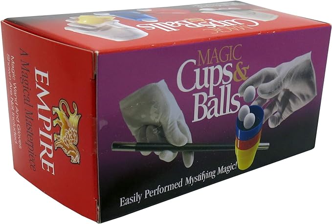 Loftus International Empire Magic Cups & Balls Trick Novelty Item