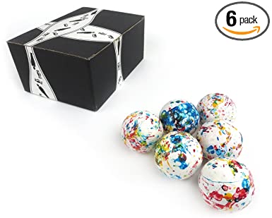 Sconza 2.25" Psychedelic Bruisers, 4.7 oz Individually Wrapped Packages in a BlackTie Box (Pack of 6)