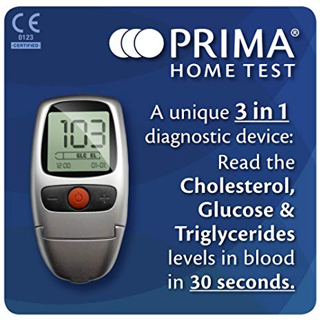 Prima Home Test Multicare-In Meter for Glucose/ Cholestrol/ Triglycerides