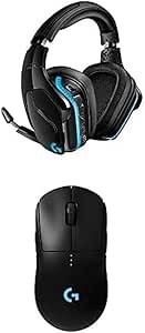 Logitech G935 Wireless DTS:X 7.1 Surround Sound LIGHTSYNC RGB PC Gaming Headset   Logitech G Pro Wireless Gaming Mouse with Esports Grade Performance - Black