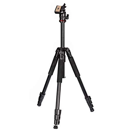 Hama Traveller 163" Tripod with Carry Case | Height Range 21-163CM/9-64'' | Weight 1350gm/3lbs | 2 Year Warranty | Loading Options up to 4KG