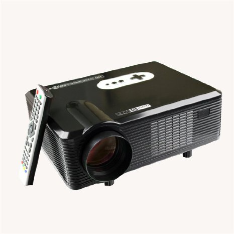 Excelvan CL720 3000 Lumens HD Home Theater Multimedia LCD Projector 1080 HDMI/Analog TV/VGA/AV(Black)