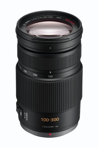 PANASONIC LUMIX G Vario Lens, 100-300mm, F4.0-5.6 ASPH., Mirrorless Micro Four Thirds, MEGA Optical I.S., H-FS100300 (USA BLACK)