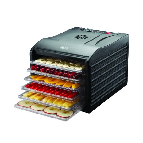 Aroma Professional 6 Tray Food Dehydrator Black