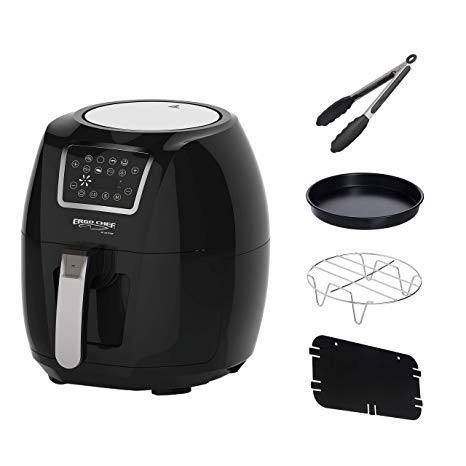 Ergo Chef USA MY AIR FRYER Large 5.8-Quarts Electric Air Fryer XL Powerful 1700 WATTS Includes 4 Accessories and Recipes