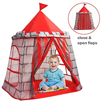 Yoobe Prince Castle Play Tent, your kids will enjoy this Foldable Pop Up play tent/house toy for Indoor & Outdoor Use