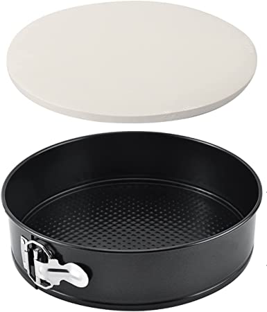 10 Inch Springform Pan Baking Mold Round Leakproof Nonstick Removable Bottom Bakeware for Cake, Cheesecakes, Pizza, and Quiches (1, 10 Inch)