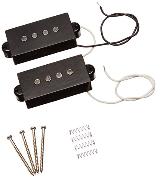 1set 4 String Noiseless Pickup Black for Precision P Bass Replacement