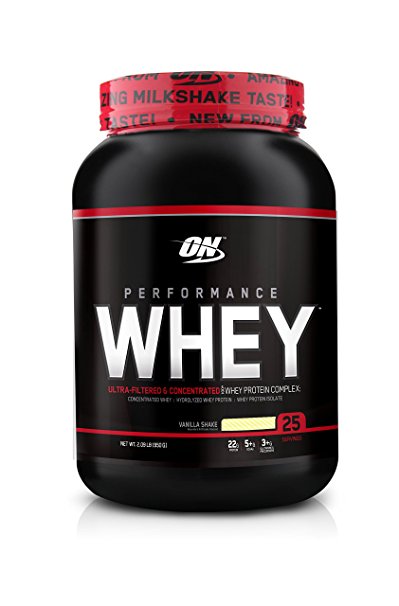 Optimum Nutrition Performance Whey Diet Supplements, Vanilla, 2.09 Pound