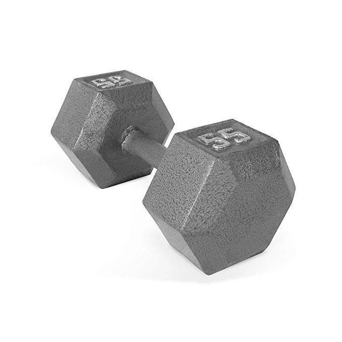 Cap Barbell Solid Hex Dumbbell, Single