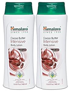 Himalaya Herbal Healthcare Cocoa Butter Intensive Body Lotion, Daily Ultra Moisturizer for Dry Skin, 13.53 oz, 2 Pack