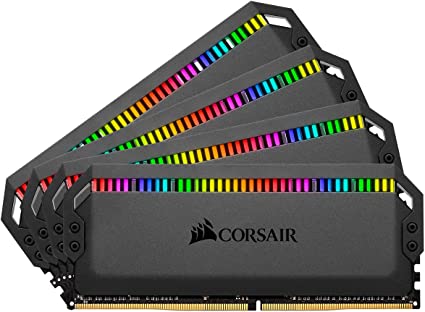 Corsair Dominator Platinum RGB 64GB (4x16GB) DDR4 3600 (PC4-28800) C16 1.35V Desktop Memory - Black