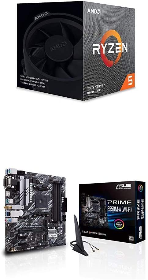 AMD Ryzen 5 3600X CPU   ASUS Prime B550M-A (WI-FI) MB