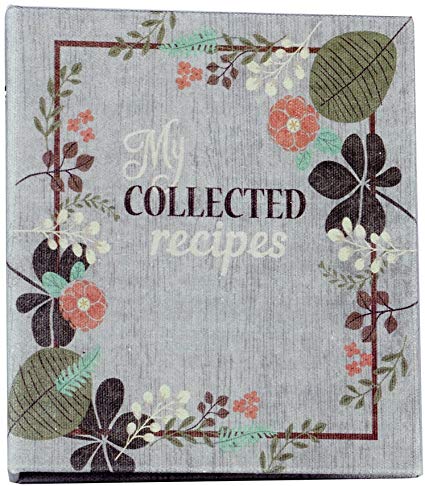 Meadowsweet Kitchens (Fabric Covered) Recipe Card Cookbook Binder, Vintage Flowers design