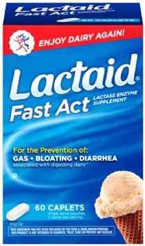 Lactaid Fast Act Lactase Enzyme Supplement 60 Count