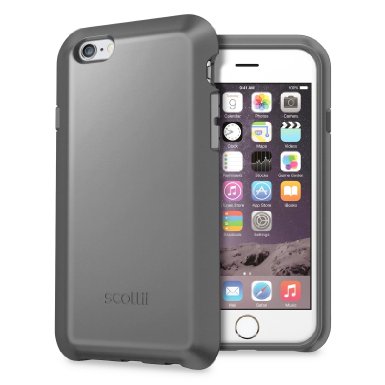 Scottii Techii Grip iPhone 6 Case [Ergonomic Design] iPhone 6s Case (4.7-inch screen), [Shock Absorbing] (Cool Grey)