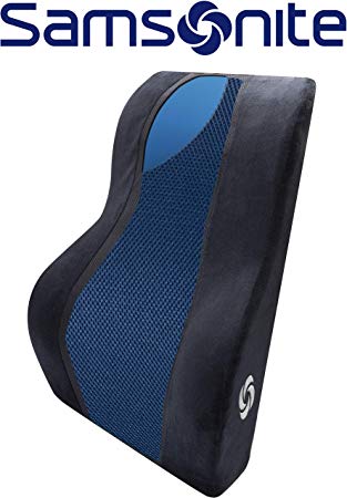 Samsonite SA6257 Lumbar Pillow with Gel/Black Support with Cooling