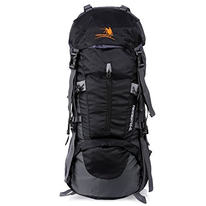 Freeknight Internal Frame Backpack Trekking Rucksack Large Oxford Fabric Water Resistant Bag Pack for Outdoor Hiking Climbing Camping Mountaineering Black