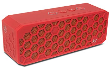 KitSound Hive2 Bluetooth Wireless Stereo Speaker for Smartphones - Red