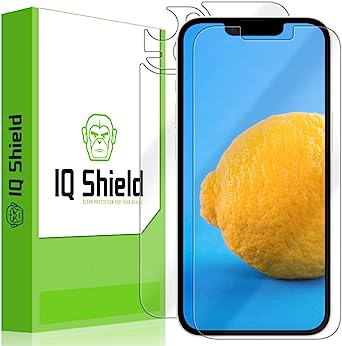 IQShield Full Body Skin Compatible with Apple iPhone 14, Includes Clear (Full Coverage) Screen Protector HD and Anti-Bubble Film