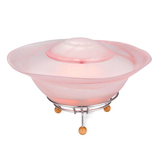 CNZ Fantasy Tabletop Mist Fountain with 12-LED Color Changing, Pink