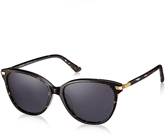 AVAWAY Fashion Women Sunglasses Polarized 100% UV Protection Lens Acetate Frame