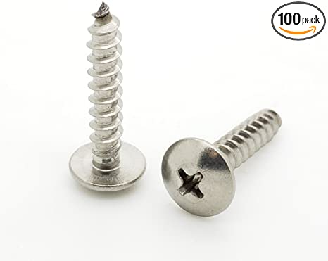 SNUG Fasteners (SNG98) 100 Qty #10 x 3/4" Truss 304 Stainless Phillips Head Wood Screws