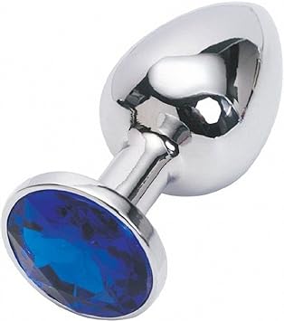 Aexge Fetish Deluxe Small Anal Plug Butt Super Quality Stainless Steel Ass Plugs Jewelry Kinkys Sex Love Games Bdsms Toys Personal Massager for Women Lover Good Valentine 'S/Birthday Gift (Dark Blue)
