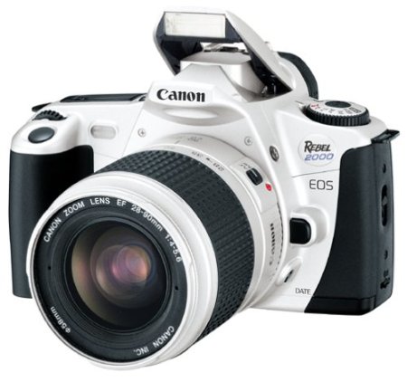 Canon EOS Rebel 2000 Silver Date 35mm SLR Camera Deluxe Kit with 28-90mm Lens (Discontinued by Manufacturer)