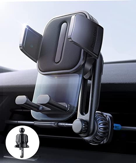 Car Vent Phone Mount Holder, LISEN Universal Cell Phone Holder Mount for Car with Newest Extension Clip for iPhone 14 13 12 11 X XR XS Pro Max Mini 8 7 6 Plus and More 4-7'' Smartphone