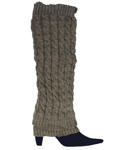 Women Long Leg Warmers Double Sided Knit Crochet Boot Socks Boot Cuff