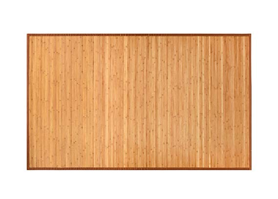 BuyHive Bamboo Rug Natural Bamboo Home Kitchen Area Floor Carpet Mat (6'x9', Natural Bamboo)