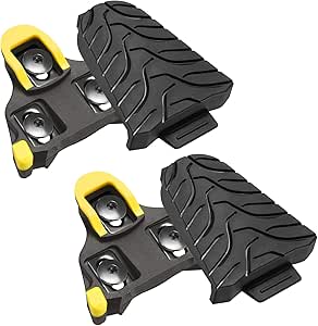 Bike Cleats -Compatible with Shimano SPD-SL Pedals/SM-SH10 SH11 SH12 Cleats, Indoor Outdoor Peleton Spin Cycling Pedals Shoes Cleat & Road Bicycle Clips