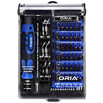 ORIA S2 Precision Screwdriver Set, 54 in 1 Model and Electronics Tool Kit, Professional Electronics Repair Tool Kit for iphone, Tablet, PC, MacBook and Other Electronics