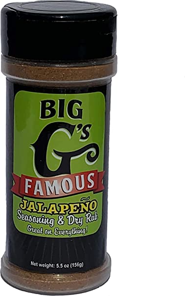 Jalapeño Seasoning and Dry Rub, Award Winning, Special Blend of Herbs & Spices, Great on Everything! Grilling, Smoking, Roasting, Cooking, or Baking! By: Big G's Food Service