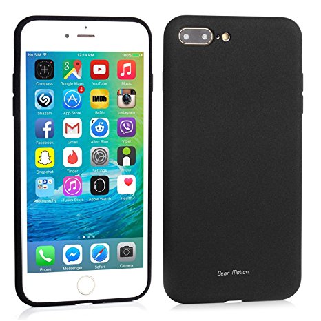 Bear Motion for iPhone 7 Plus - Slim Back Cover for iPhone 7 Plus - 5.5 Inch (Black)