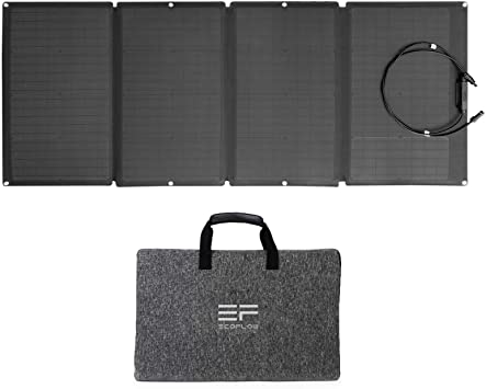 ECOFLOW 160W Portable Solar Panel for EFDELTA, Foldable Solar Charger Chainable for EFDELTA Power Station Waterproof IP67 for Outdoor Camping RV