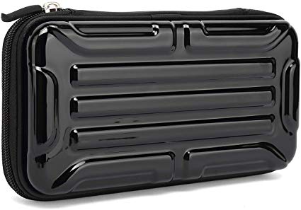 KAYOND Hard Pencil Case PC Hard Shell case for Executive Fountain Pen,Apple Pencil,Stylus Touch Pen (Black, Large)