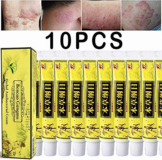 10pcs/Psoriasis Creams Dermatitis and Eczema Pruritus Psoriasis Ointment Lot High Quality Chinese Herbal Eczema