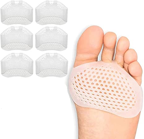 GiWuh Metatarsal Pads Pads 3 Pairs Foot Cushions for Women and Men Ball of Foot Cushions Inserts Metatarsal Pads Reusable Gel Foot Cushion Cushions for Runners, Pain High Heels, Dancers, Sports… (TT)