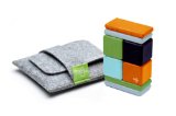8 Piece Tegu Pocket Pouch Magnetic Wooden Block Set Nelson