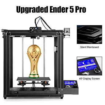 Creality Ender 5 Pro Creative Solid Core XY FDM 3D Printer Upgrade Silent Mainboard Metal Extruder Frame with Capricorn Bowden PTFE Tubing for Hobbyists Home and School Users (Ender 5 Pro)