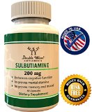 Sulbutiamine Nootropic Supplement Made in USA - 50 Capsules 200mg