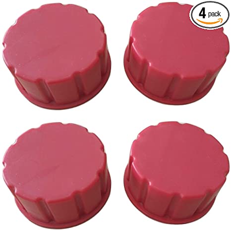 Gas Can Replacement Solid Caps Fine & Coarse Thread Mix-4 Pack