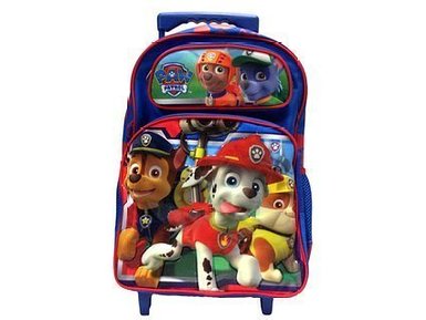 New Paw Patrol Large Rolling Backpack-kb