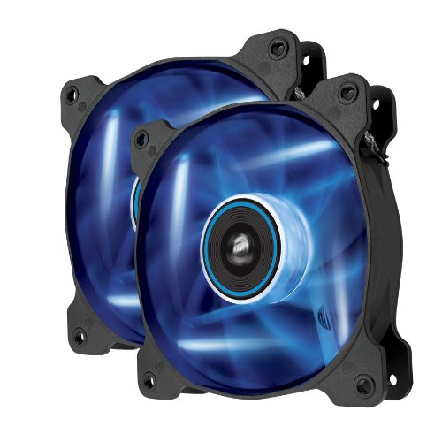 Corsair Air Series AF120 LED Quiet Edition High Airflow Fan Twin Pack CO-9050016-BLED (Blue)