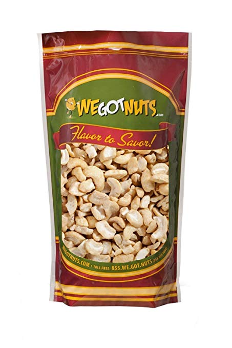 Raw Cashew Pieces By We Got Nuts: Unsalted &Unroasted\ Cashew Halves For Cashew Milk, Cheese &Butter –Delicious &Nutritious Snack, Packed FreshIn A Resealable Airtight Bag –3 Pounds
