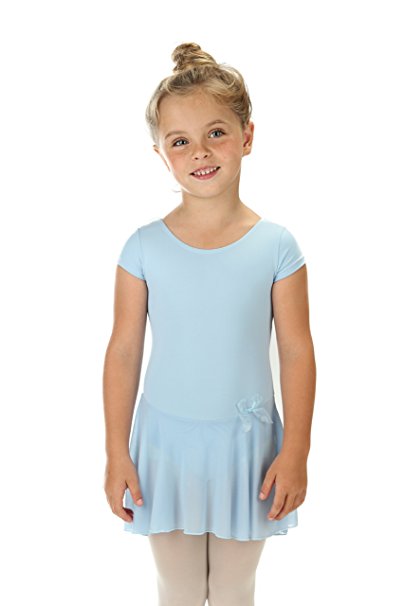 Elowel Kids Girls' Ruffle Long Sleeve Skirted Leotard (Size 2-14 Years) Multiple Colors