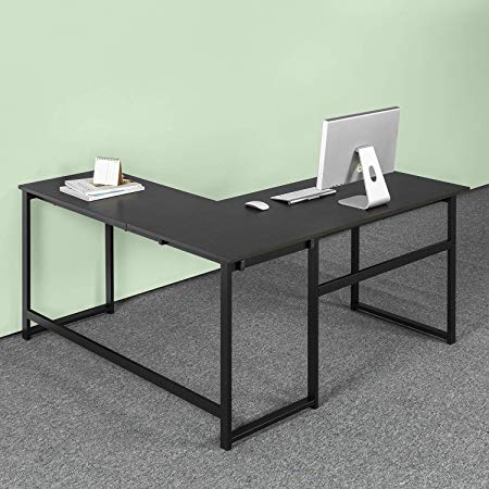 Zinus Urban L-Shaped Corner Computer Desk / Workstation / Home Office / Large